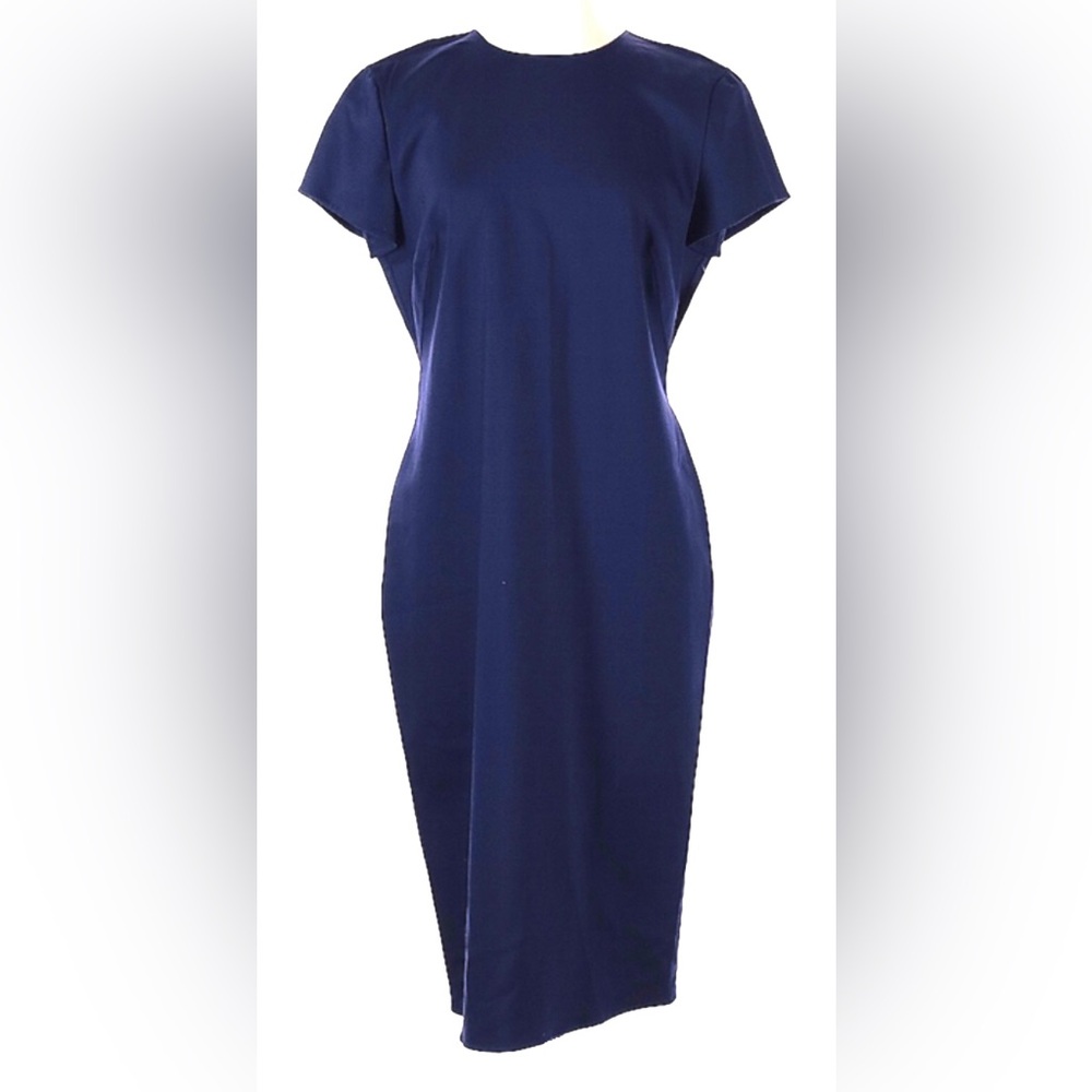Giorgio Armani cobalt blue tapered dress